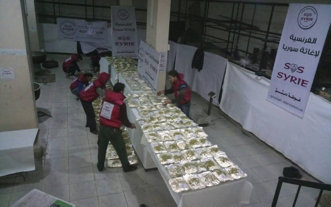 Distribution de repas Al Ghouta