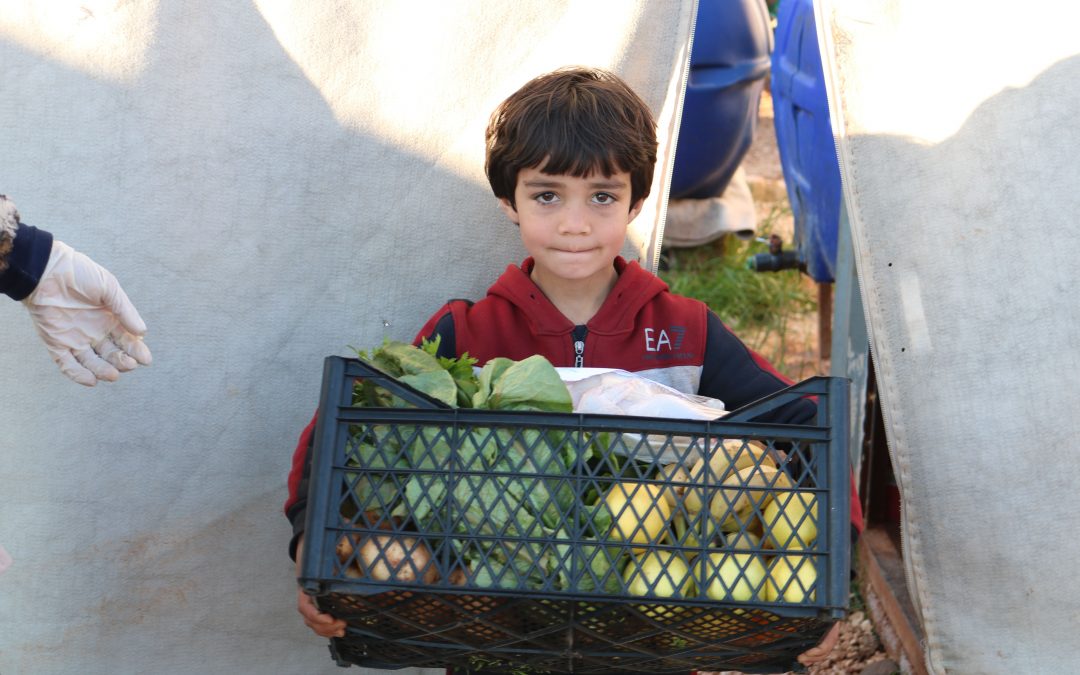 Distribution des colis alimentaires