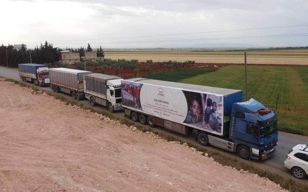 Arrivée des 10 containers d’aide humanitaire envoyés pour les victimes du séisme