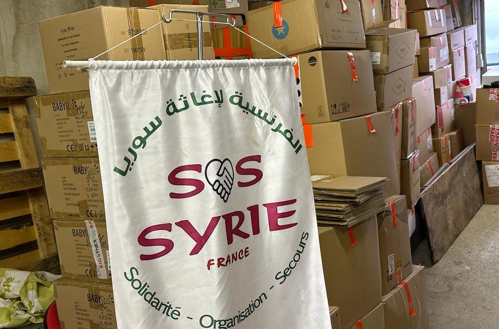 L&rsquo;envoi du container pour les réfugiés en vidéo